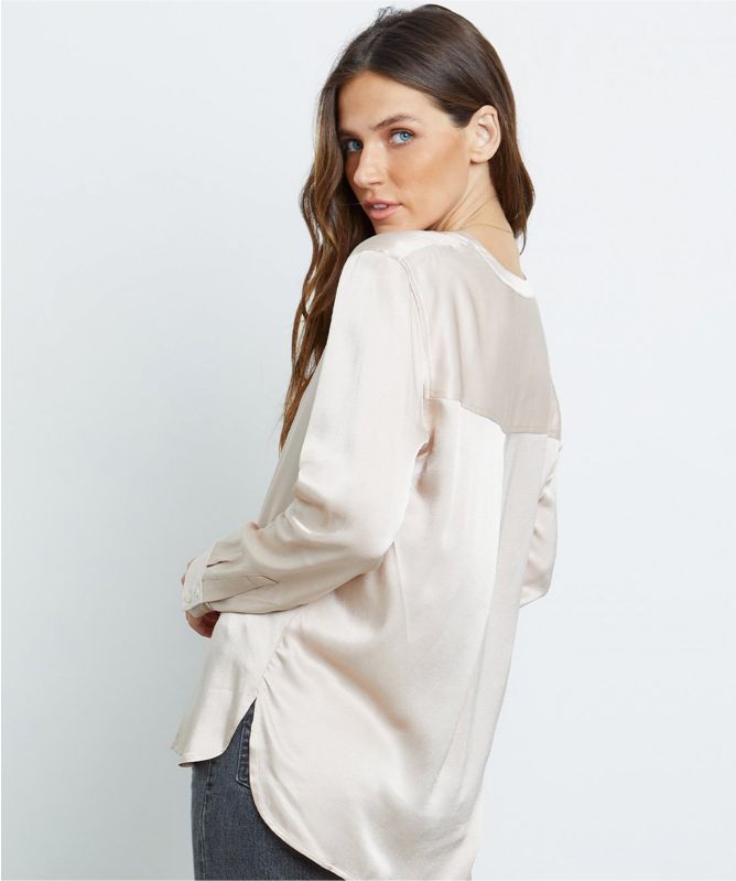 Rails Pearl Satin Shirt