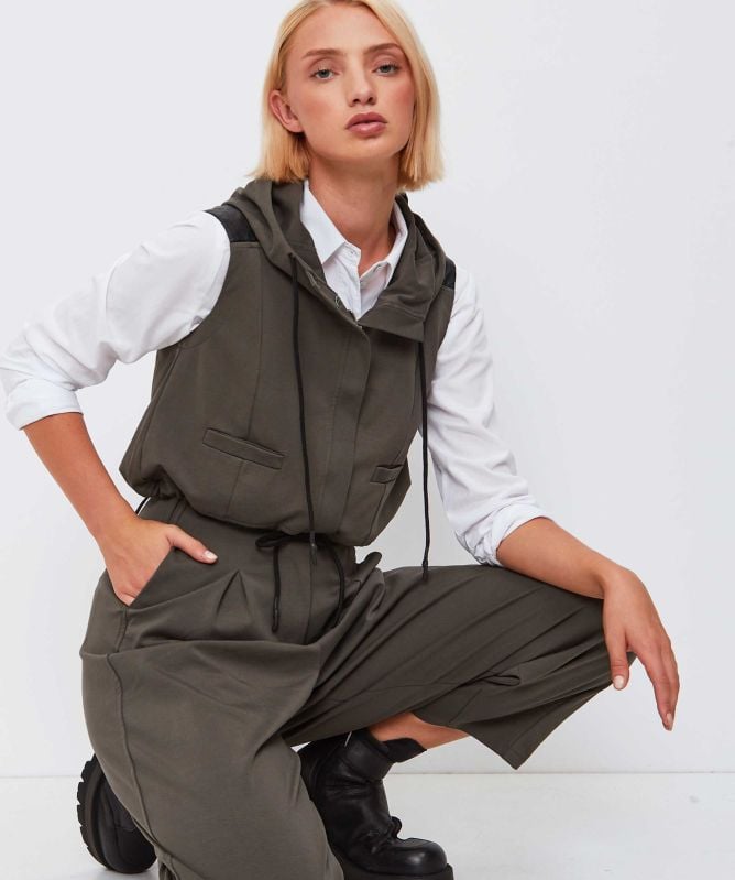 Lurdes Bergada Harry Hooded Waistcoat