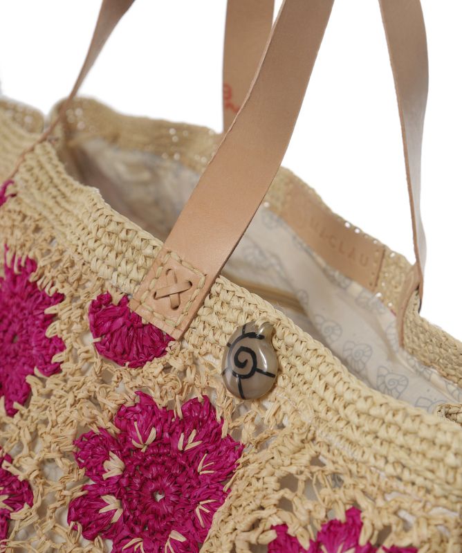 Ma.Clau Akora Large Pink Flower Bag