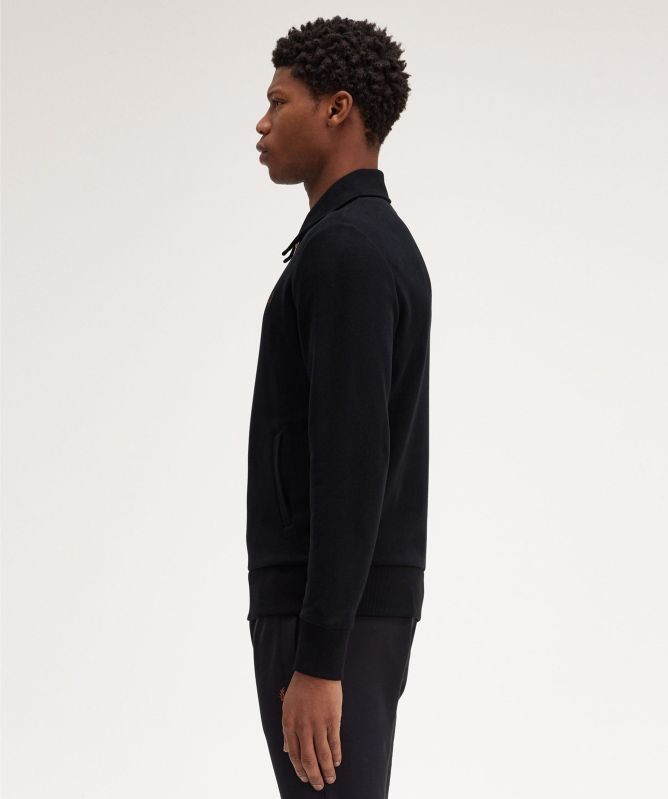 FRED PERRY☆ Half Zip Sweatshirt BLACK ELqUDDgziHePgV5wv5PIzFoDg4XewJ