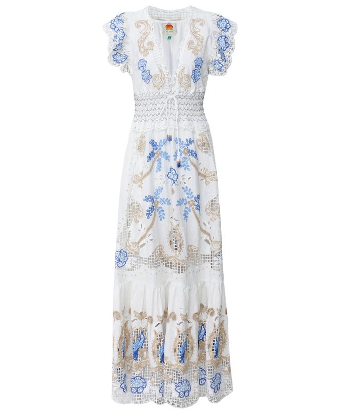 Farm Rio Romantic Richelieu Maxi Dress Farm Rio Romantic Richelieu Maxi Dress