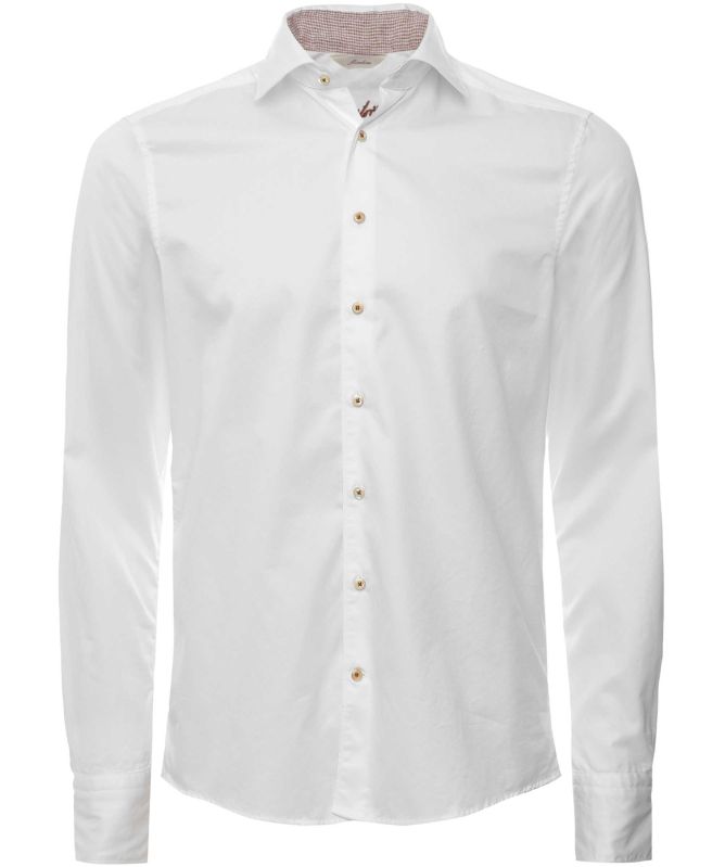 Stenstroms Slimline Houndstooth Trim Shirt