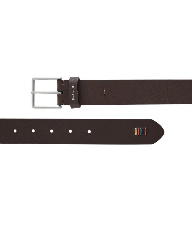 Paul Smith Leather Artist Stripe Stitch Belt