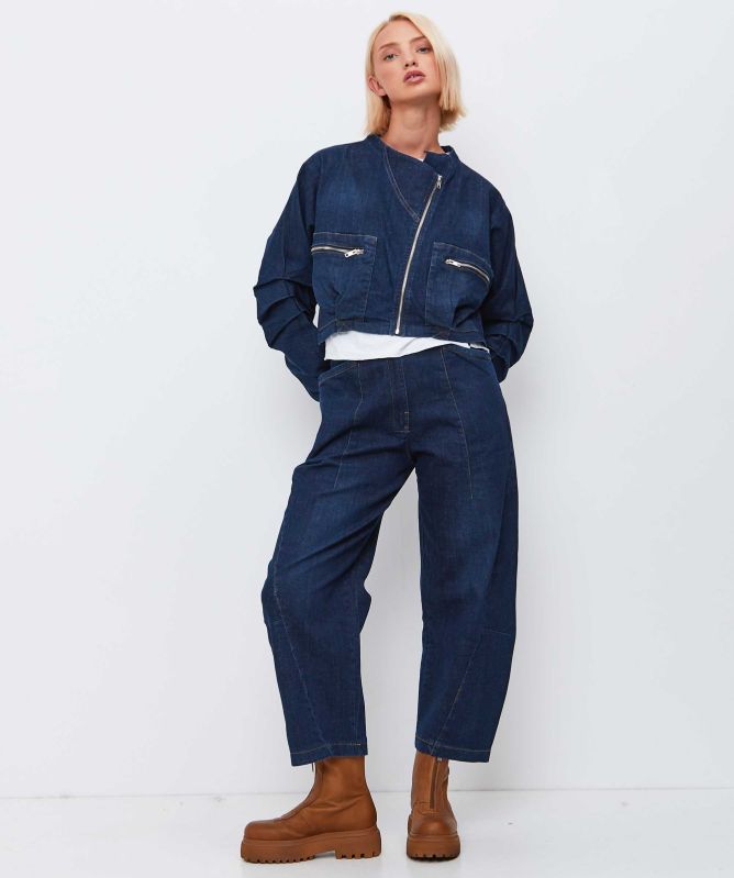 Lurdes Bergada Cropped Denim Jacket