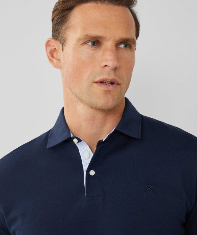 Hackett Long Sleeve Jersey Polo Shirt