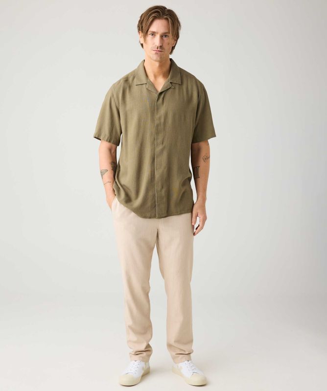 Knowledge Cotton Tim Linen-Mix Pants