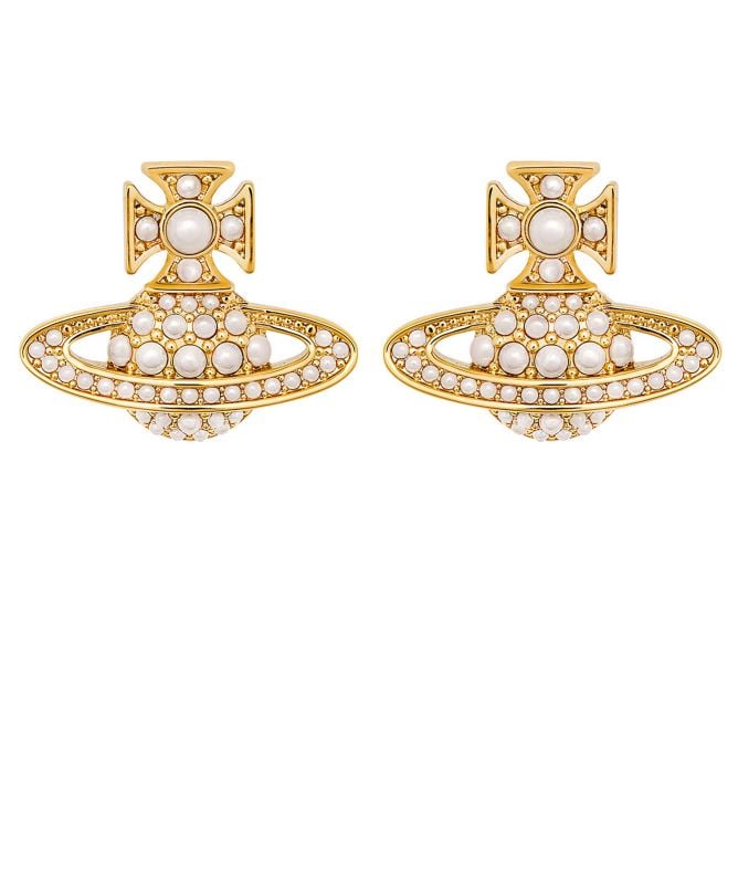 【Vivienne Westwood】LUZIA BAS RELIEF ピアス Vivienne Westwood Gold Luzia Bas Relief Earrings | Jules B