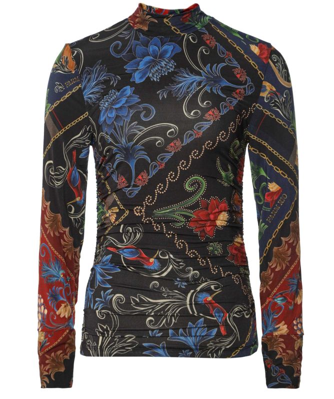 FARM Rio Arabesque Scarves Jersey Blouse