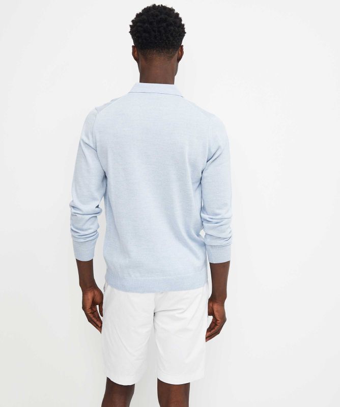 Stenstroms Long Sleeve Merino Polo