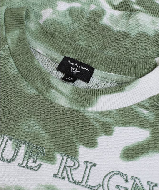 True Religion Tie Dye Crop Sweatshirt