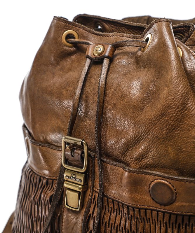 Campomaggi Woven Leather Backpack