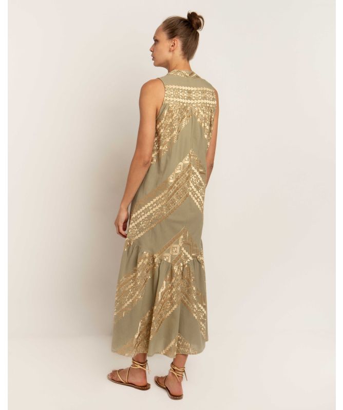 Greek Archaic Kori Classic Triangle Midi Dress Greek Archaic Kori Classic Triangle Midi Dress