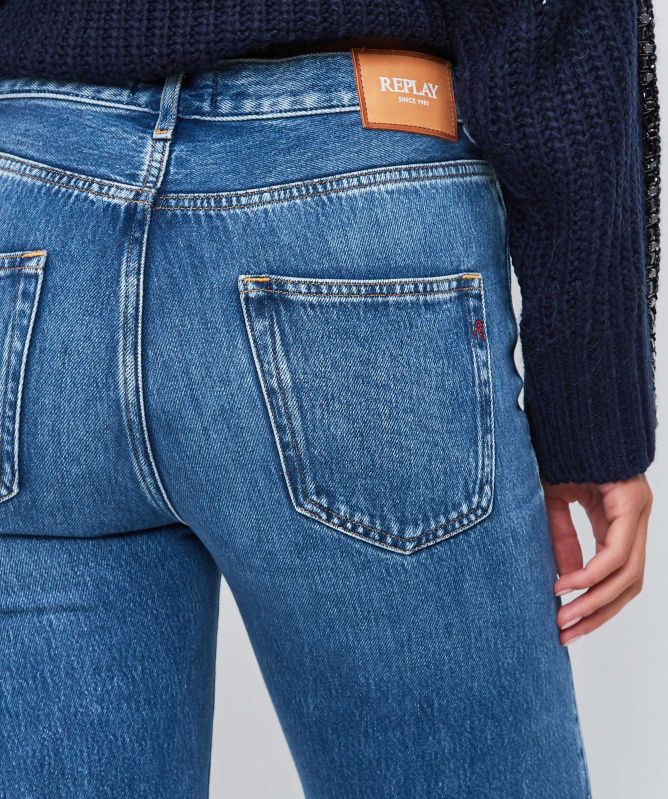 Replay Melja Relaxed Straight Jeans