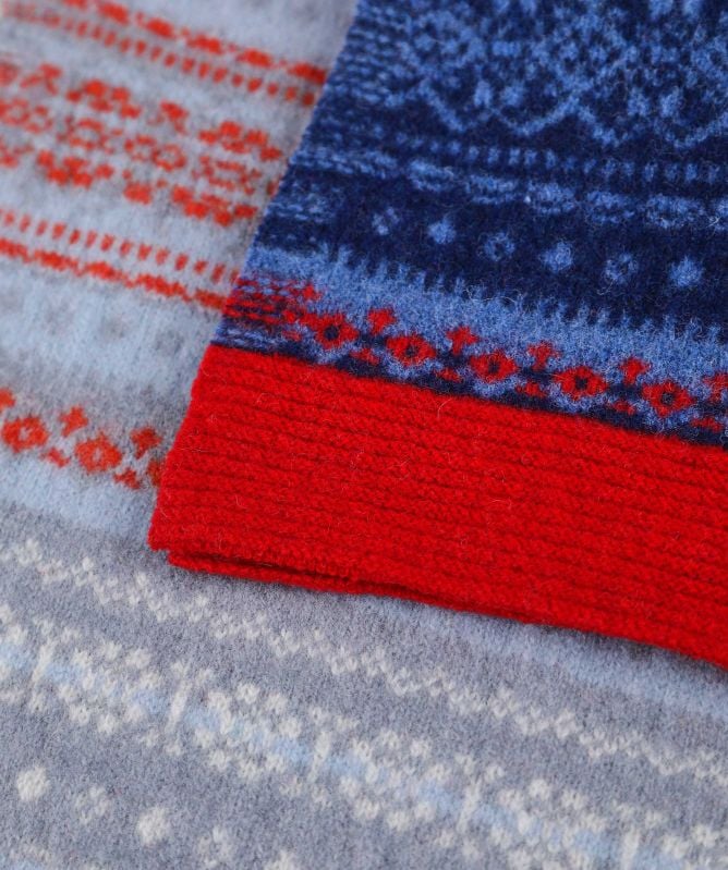 ERIBÉ Alloa Fair Isle Scarf