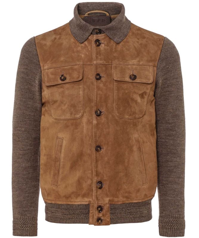 Jack Leathers Timesquare Suede Knit Jacket