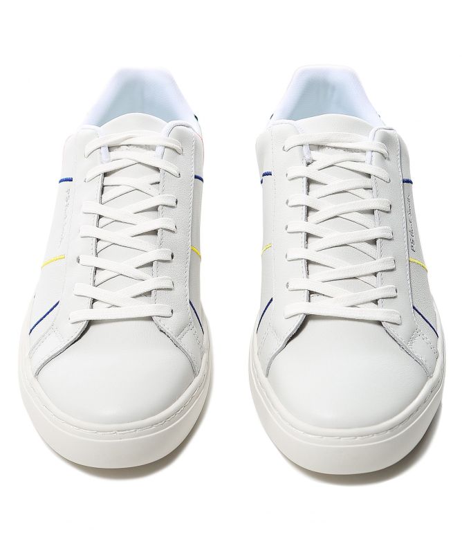 Paul Smith Leather Abstract Stripe Rex Sneakers