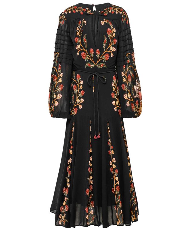 FARM Rio Garden Pleat Maxi Dress