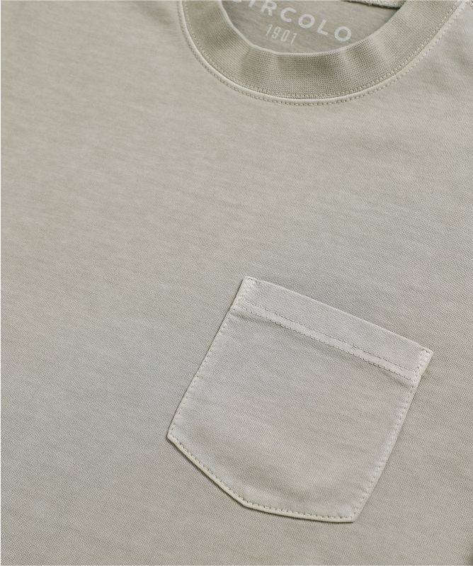 Circolo 1901 Crew Neck Pocket T Shirt