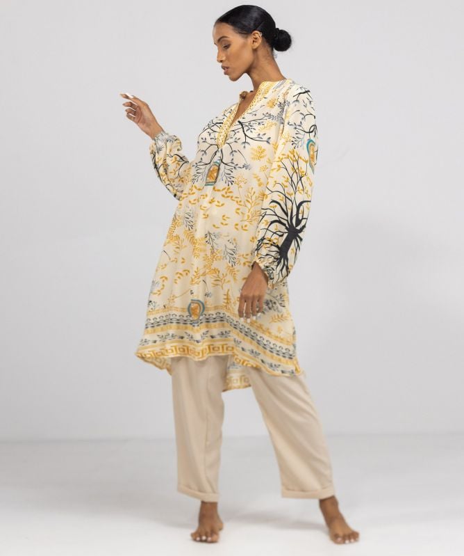 Inoa Brisbane Silk Knee-Length Dress