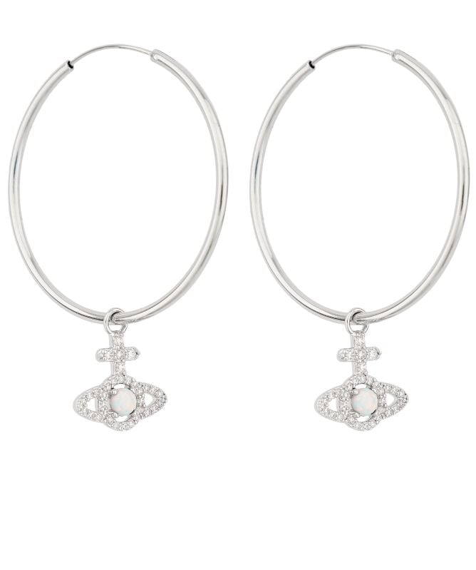 Vivienne Westwood Silver Olympia Hoop Earrings | Jules B