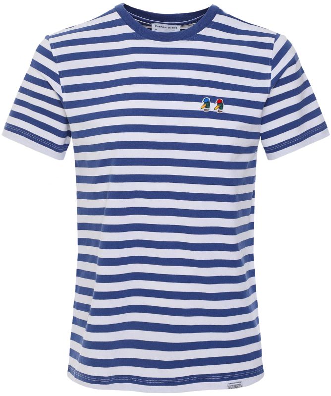 Edmmond Studios Organic Cotton Special Duck Striped T Shirt