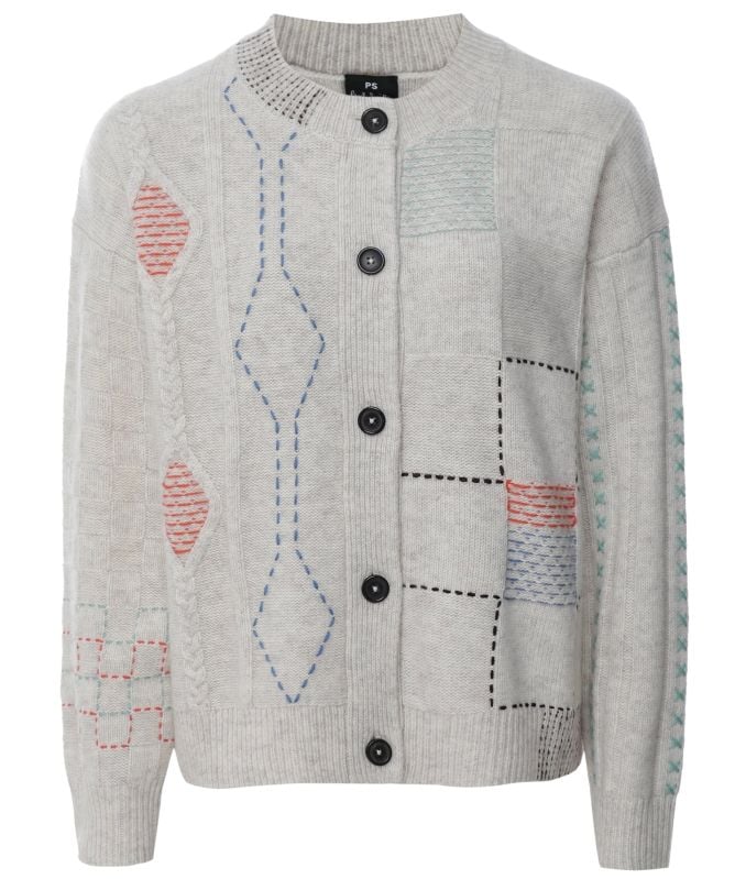 Paul Smith Wool-Blend Patchwork Cardigan