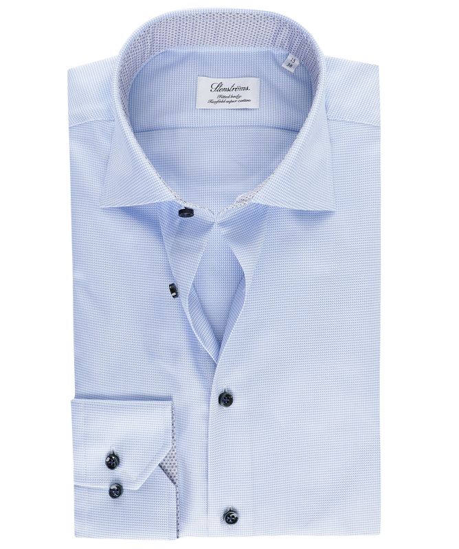 Stenstroms Fitted Body Houndstooth Shirt