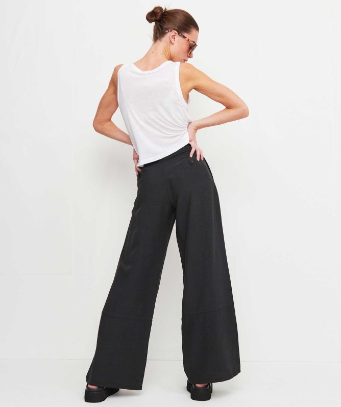 Lurdes Bergada Tie Waist Linen Blend Trousers