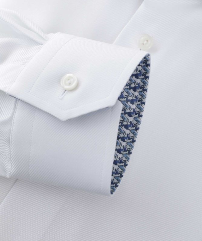 Eton Contemporary Fit Geo Trim Shirt