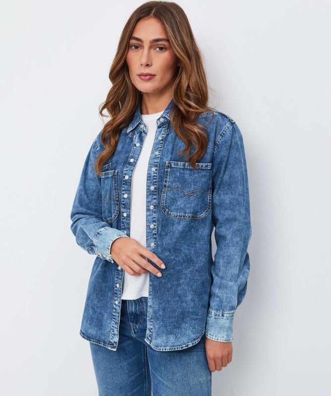 Replay Three Pocket Denim Shirt