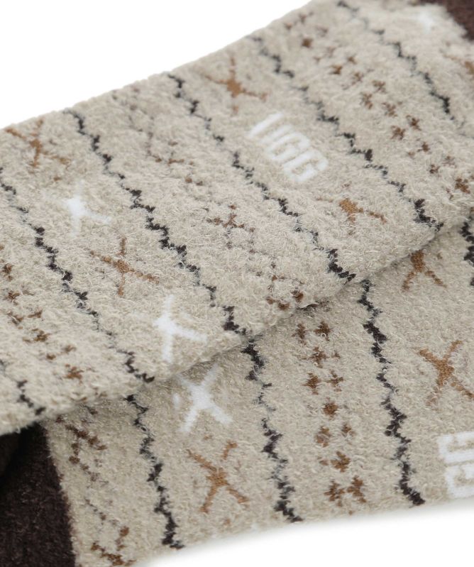 UGG Leslie Graphic Crew Socks