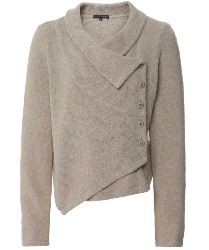 Lurdes Bergada Asymmetric Button Cardigan
