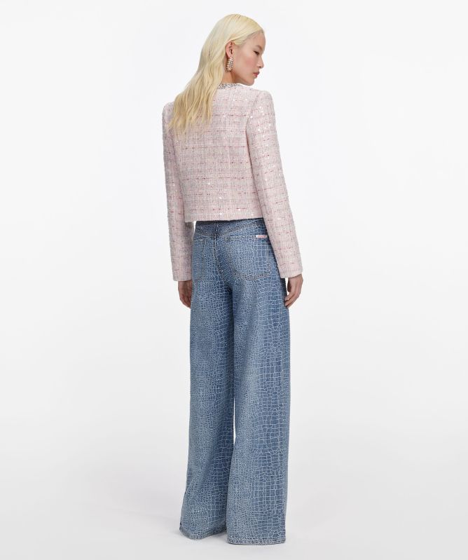 Self-Portrait Sequin Bouclé Jacket