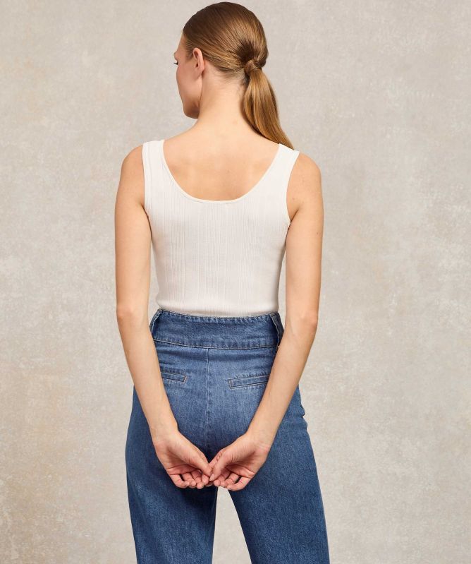 Holland Cooper Ruby Knitted Vest Top