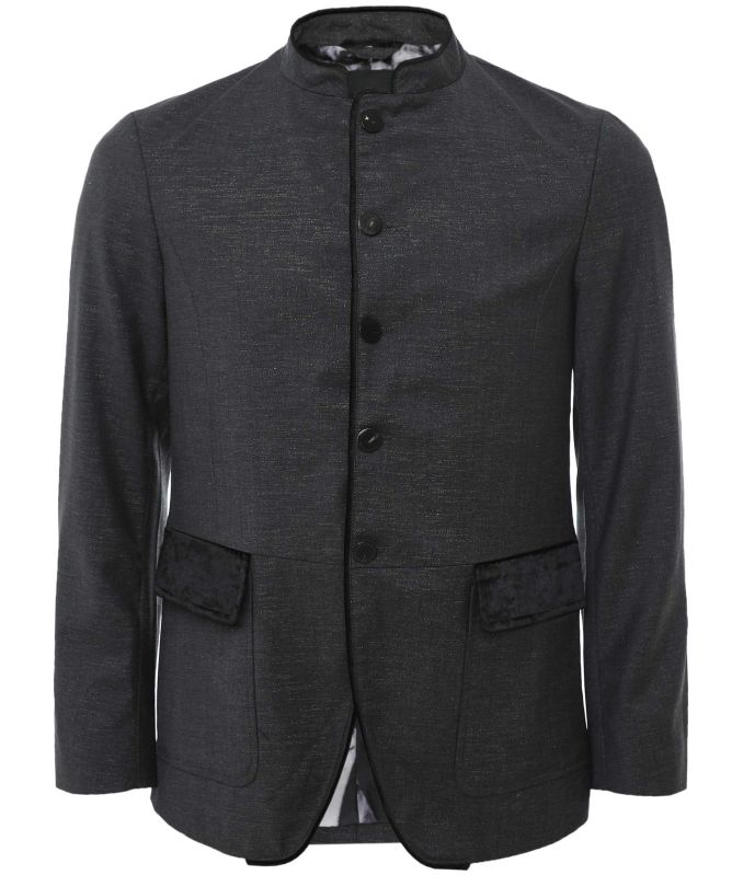 Limitato Glitter Mandarin Collar Blazer