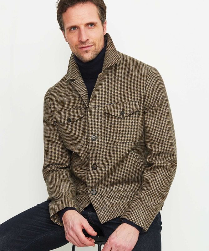 J. Blades Virgin Wool Houndstooth Jacket