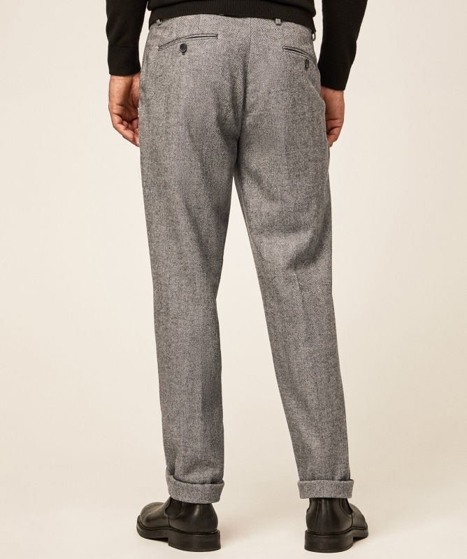 Hackett Flannel Herringbone Pants