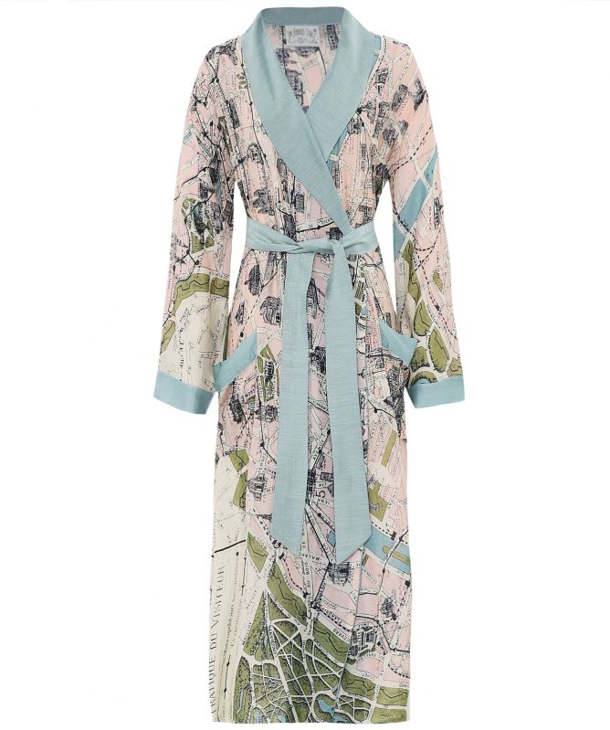 One Hundred Stars Paris Map Full Length Gown