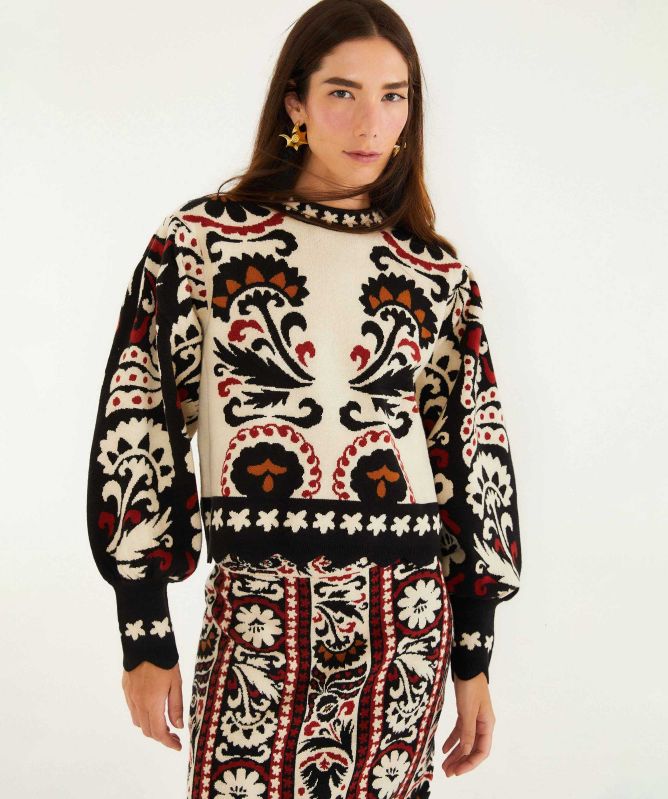 FARM Rio | Winter Tapestry Knit Jumper