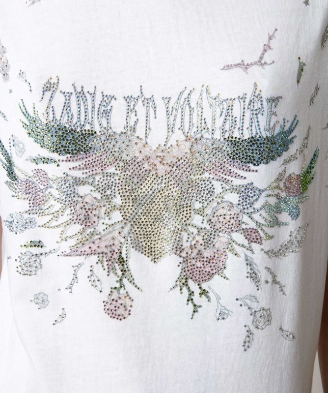 Zadig and Voltaire Cécilia Concert Diamanté Tank Top