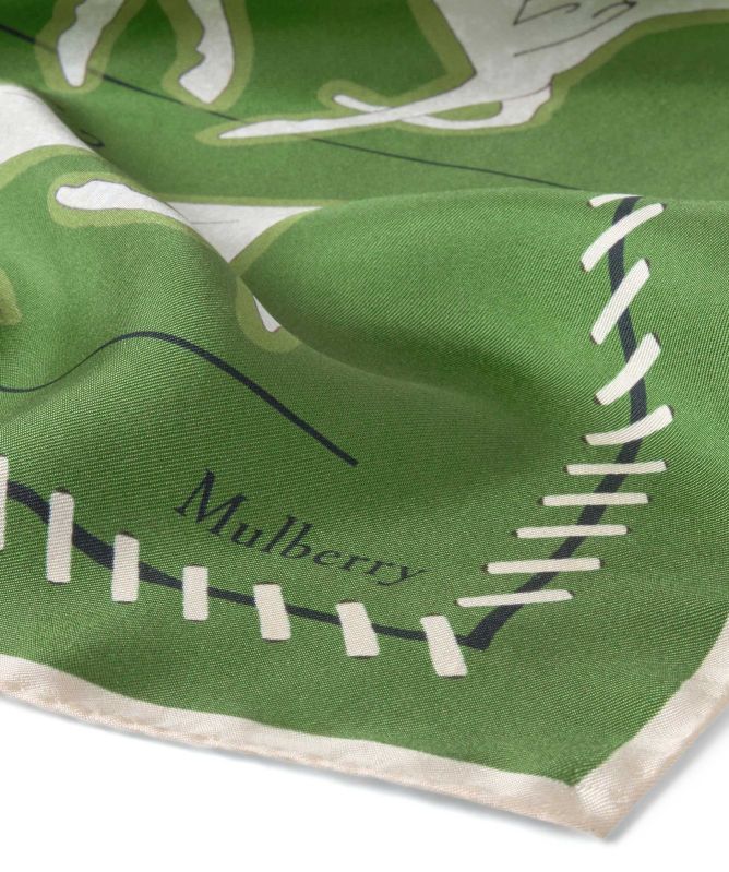 Mulberry Chalk Horse Square Scarf