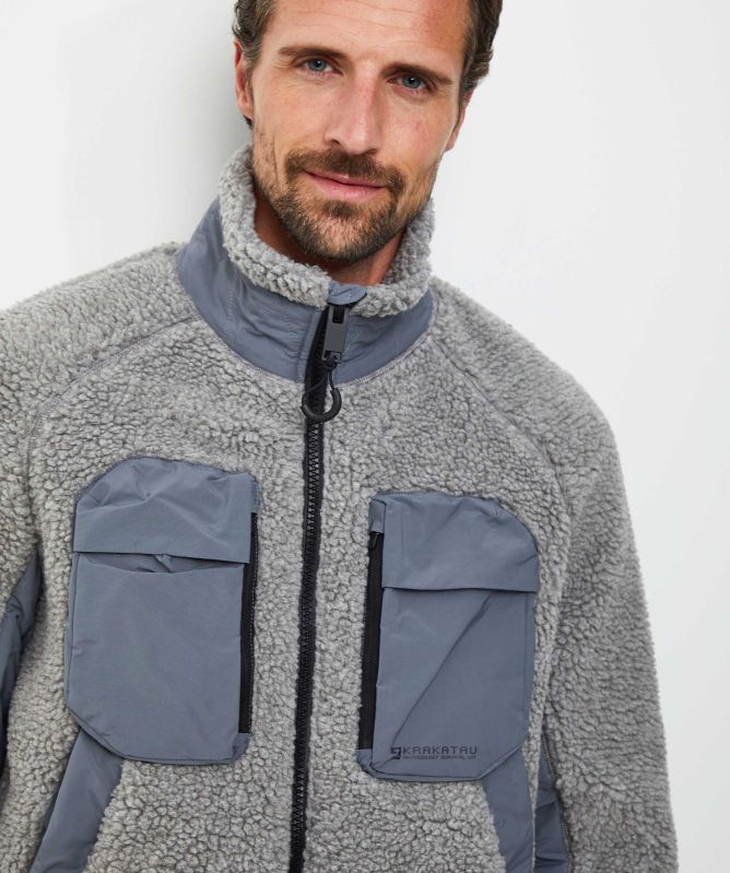 KRAKATAU Peebles Zip Sherpa Jacket