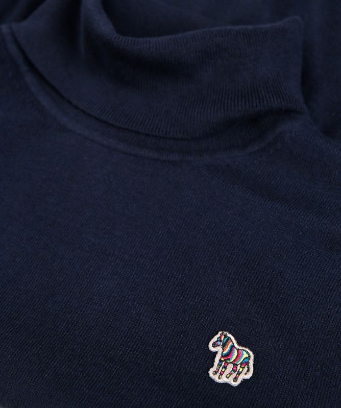 Paul Smith Merino Roll Neck Zebra Sweater
