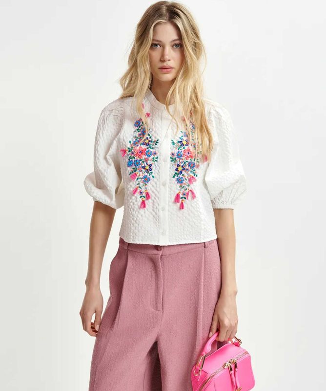 Essentiel Antwerp Heartfelt Embellished Shirt