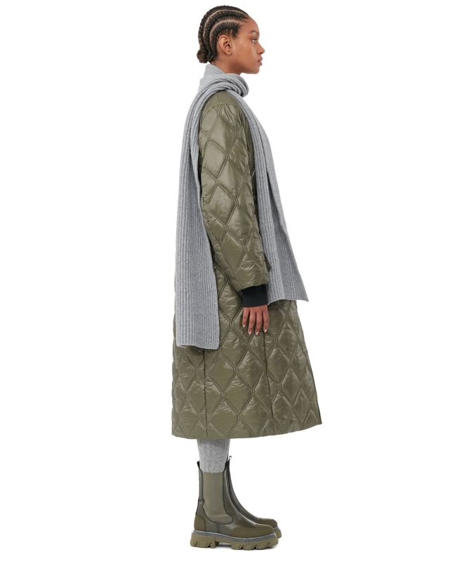GANNI Shiny Quilted Coat