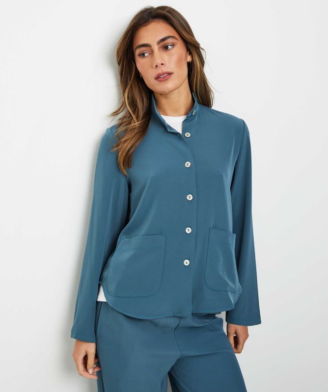 Thanny Pocket Front Shirt Jacket