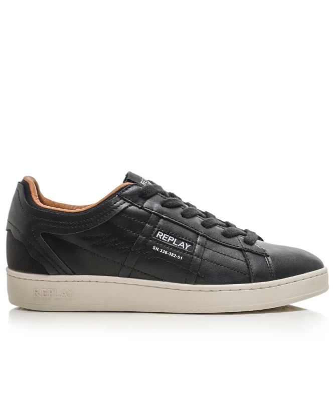 Replay Leather Smash Pro Lay Trainers