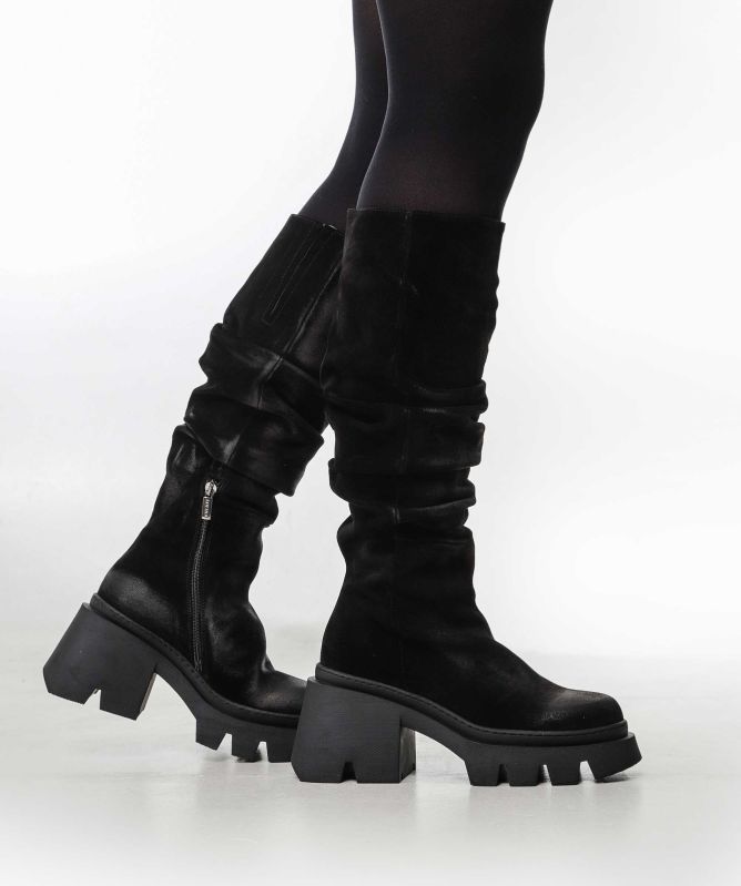 Lofina Crinkle Long Boots