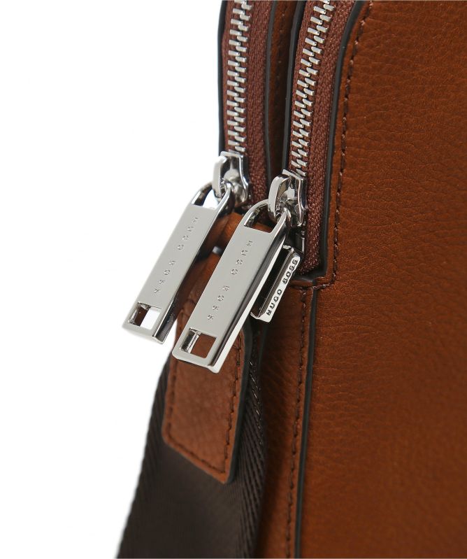 BOSS Leather Crosstown C_S zip d Crossbody Bag