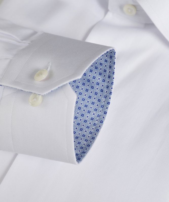 Eton Contemporary Fit Geo Trim Shirt